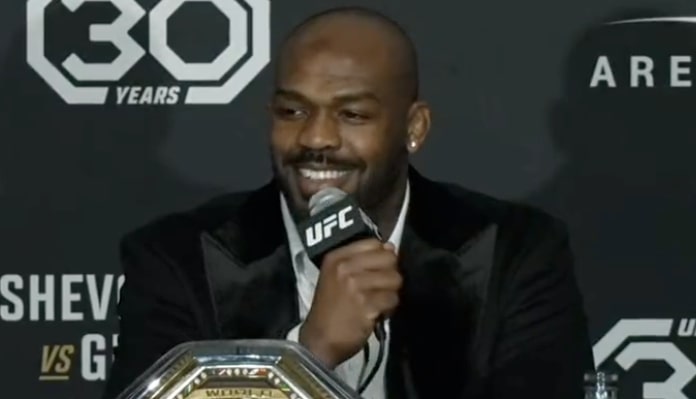 Jon Jones reacts to the news that the UFC and USADA are ending their partnership