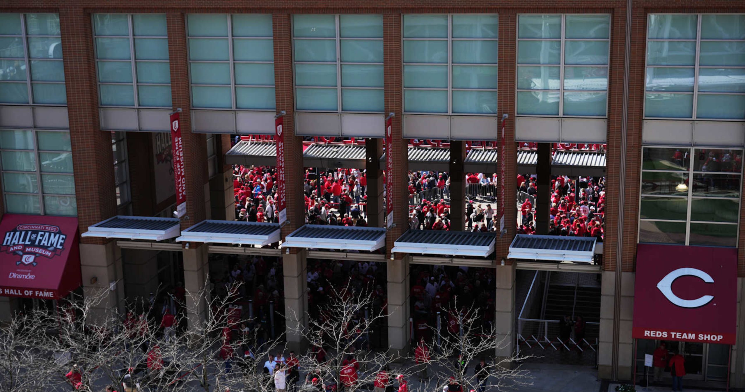 Reds Share Photos of Great American Ball Park Covered in Snow After Winter Storm