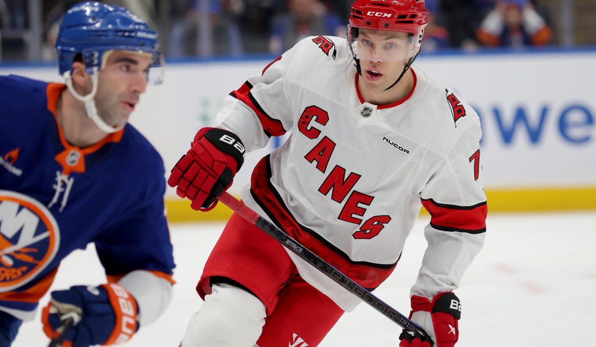 Former Blackhawks’ Taylor Hall Quiet, But Not Invisible in Hurricanes Debut