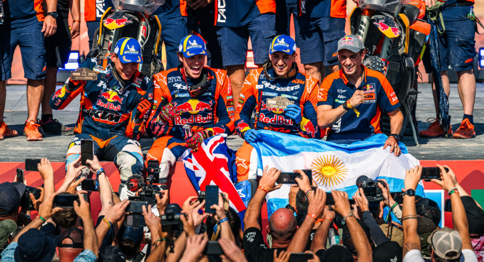 Historic Victory for KTM: Daniel Sanders and Edgar Canet Shine at the 2025 Dakar Rally!