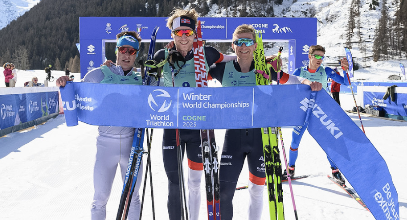 Jorgen Baklid and Daria Rogozina win World Championship Winter Duathlon