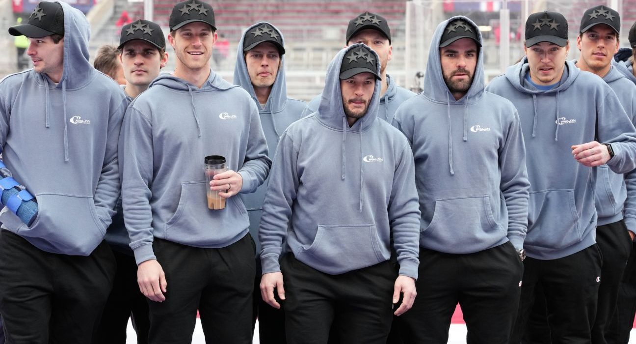 Jackets, Wings honor Gaudreaus at Ohio Stadium