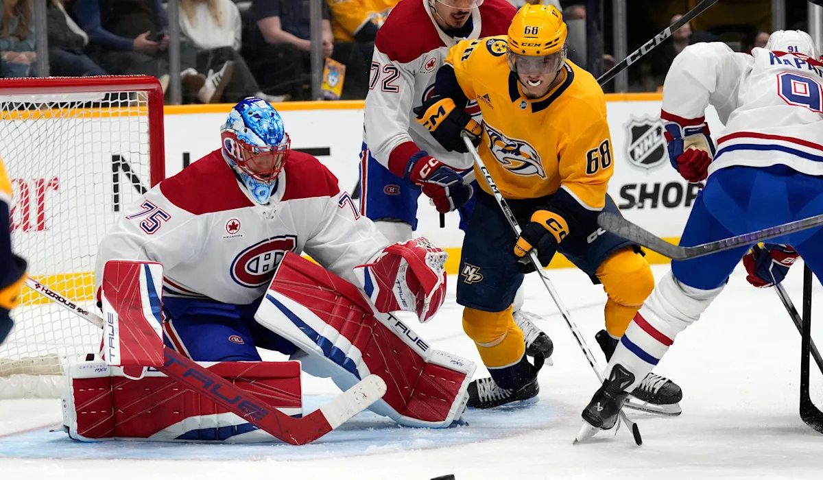 Caufield and Laine score in 2nd period to rally the Canadiens to a 2-1 win over the Predators