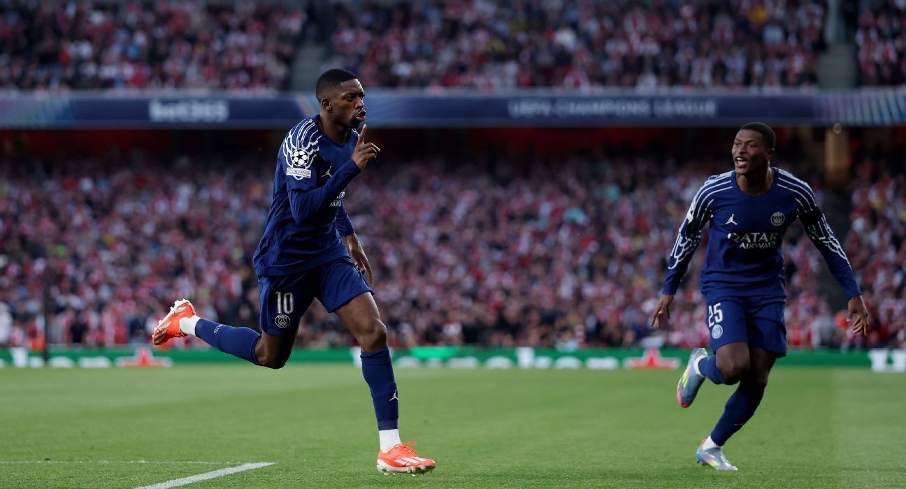 PSG’s Dembélé shows Arsenal what they’re missing: a clinical forward