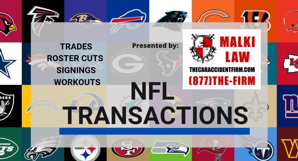 NFL Transactions for May 8, 2025 | Presented by Malki Law Firm