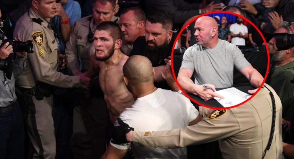 Khabib Nurmagomedov’s manager reveals Dana White warning that stopped him from joining UFC 229 brawl
