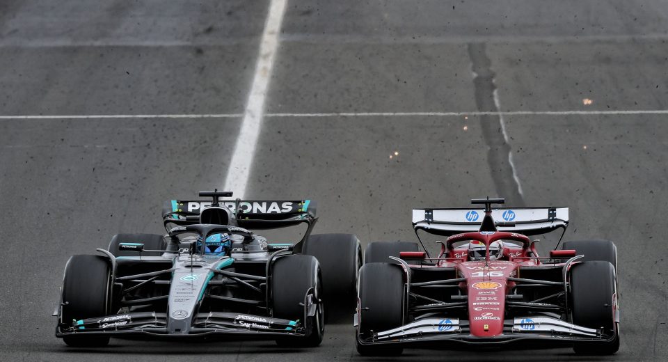 Une Ferrari ‘presque illégale’ : Russell révèle quel était selon lui le problème de Leclerc
