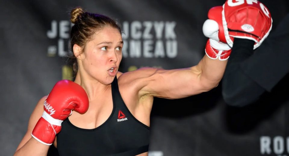 Ronda Rousey’s striking looking sharp in training | Video