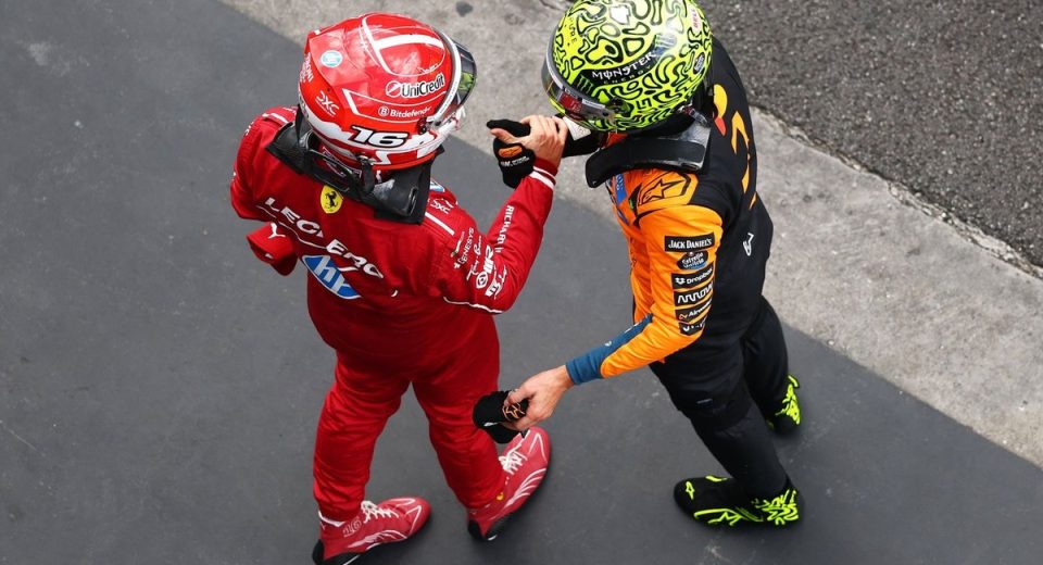 The starting grid for the F1 Brazil GP 2025