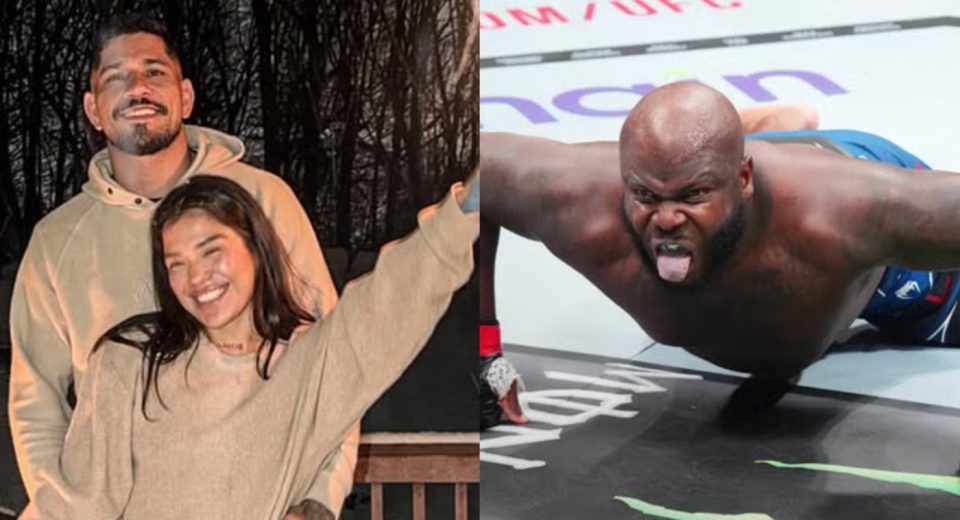 Derrick Lewis goes viral after reacting to breakup between Alex Pereira and Tracy Cortez