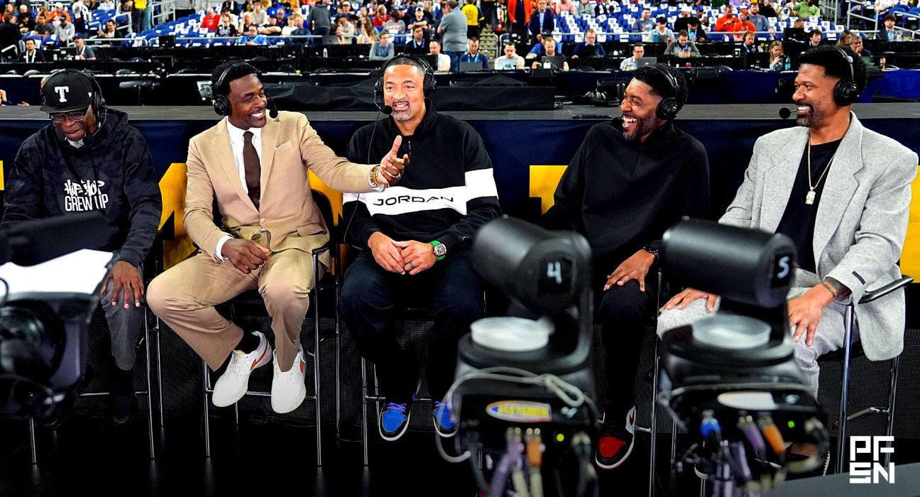 Jalen Rose Sends 3-Word Message Celebrating Fab Five Reunion During Michigan’s Final Four Victory