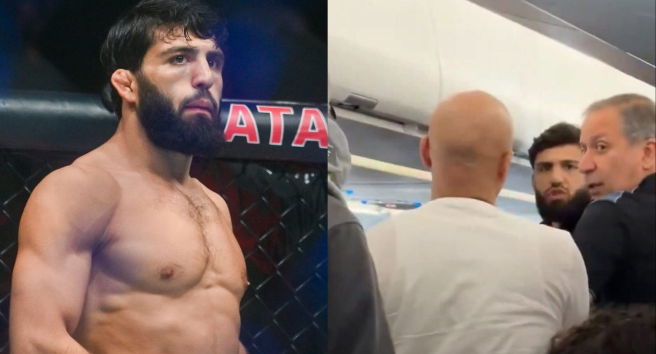 VIDEO | Arman Tsarukyan kicked off of American Airlines plane en route to RAF event