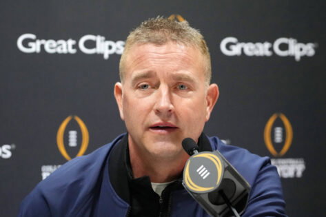 Kirk Herbstreit Keeps His Allegiance Clear at Son Chase’s Michigan Spring Game