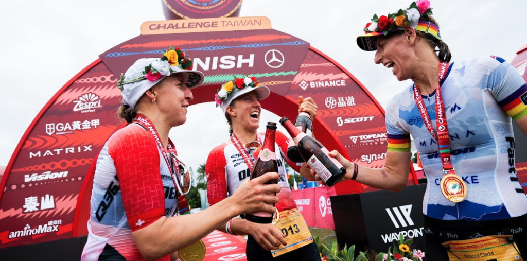 Kieran Storch and Julie Derron steal the show at world’s largest triathlon: Challenge Taiwan