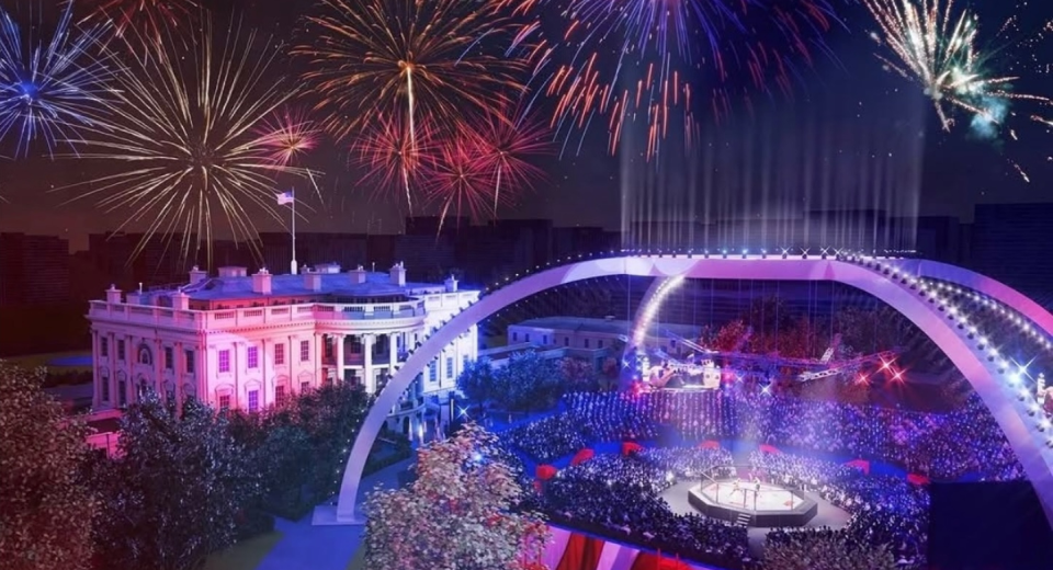 ‘The only thing that will stop us is lightning’: White confident UFC White House card will beat the weather