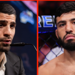Shavkat Rakhmonov returns to contact training months after being spotted on crutches