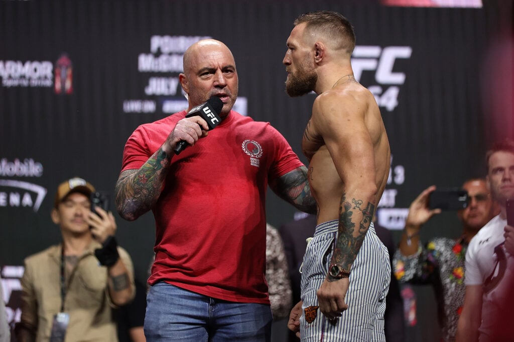Joe Rogan argues Max Holloway will benefit from Conor McGregor’s weight stipulation: ‘Even better’