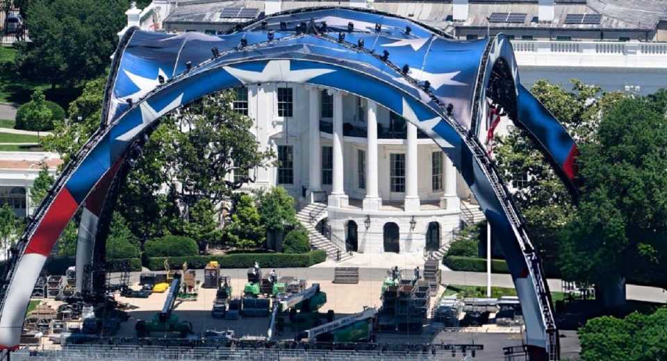 Latest look at UFC Freedom 250 White House transformation