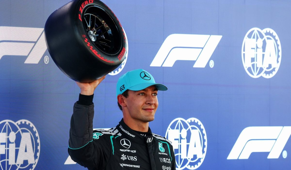 F1 Barcelona GP: George Russell beats Lewis Hamilton to pole as Charles Leclerc crashes