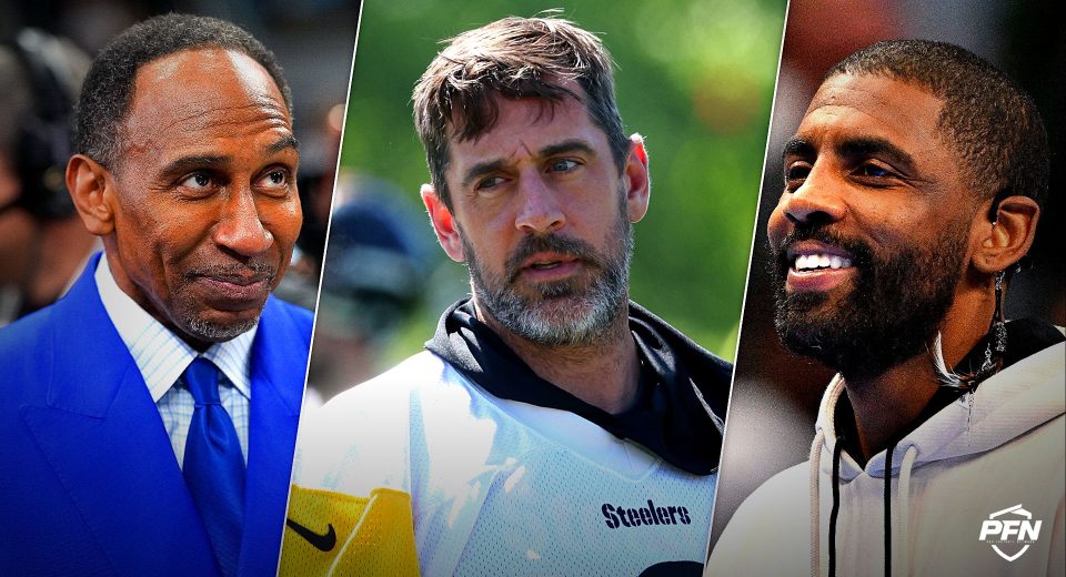 ‘You Are Not a Coward’ — Aaron Rodgers Shouts Out ESPN’s Stephen A Smith for Being ‘Man Enough’ to Apologize to Kyrie Irving