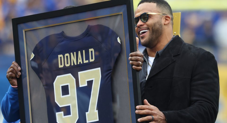 Rams GM Les Snead, Myles Garrett open up about potential Aaron Donald return