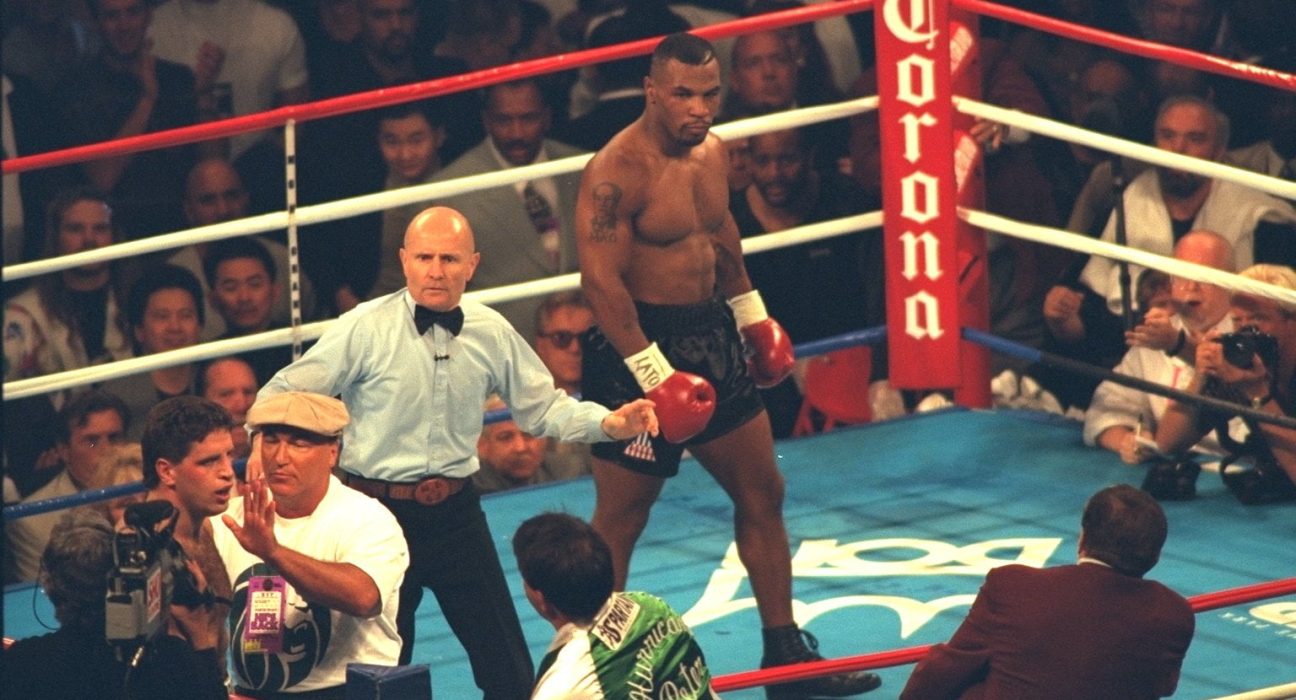 Mike Tyson’s first fight back since prison ended in bizarre disqualification after manager entered ring