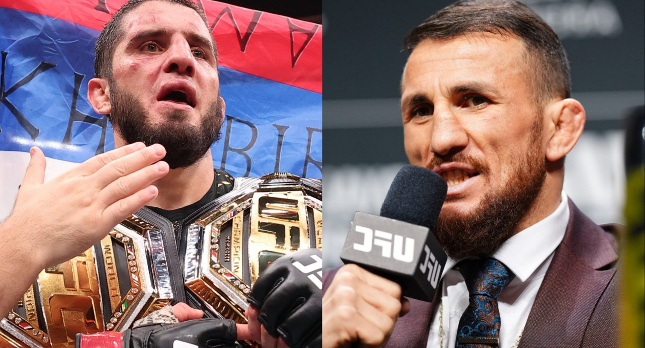 Islam Makhachev, Merab Dvalishvili trade barbs over hoisting Russian flag at UFC 330