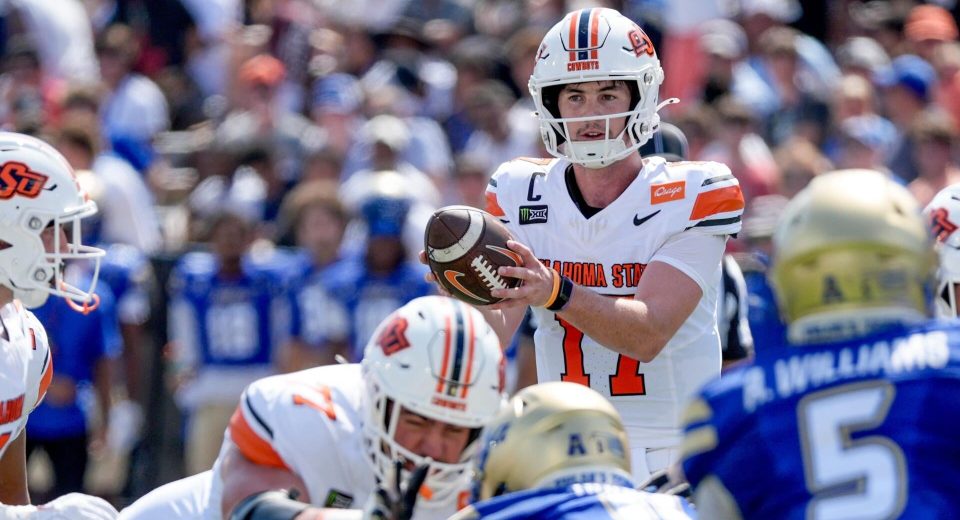 College football score predictions for Week 2, 2026: Model backs Oklahoma State (+22.5) against Oregon