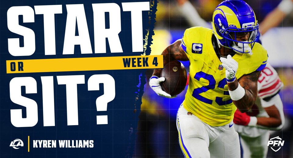 Kyren Williams Fantasy Week 4 Start or Sit: A Comfortable RB2 With a Capped Ceiling