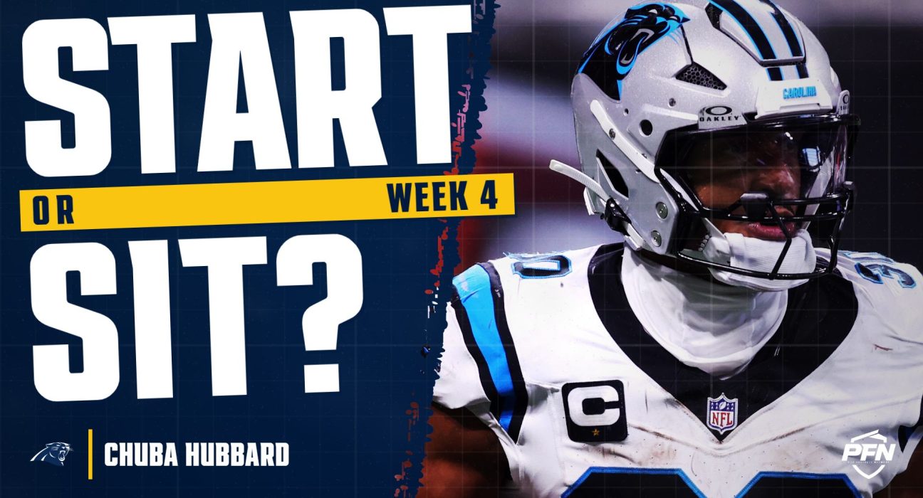 Chuba Hubbard Fantasy Week 4 Start or Sit: Four Straight Top 15 Finishes Is the Bet