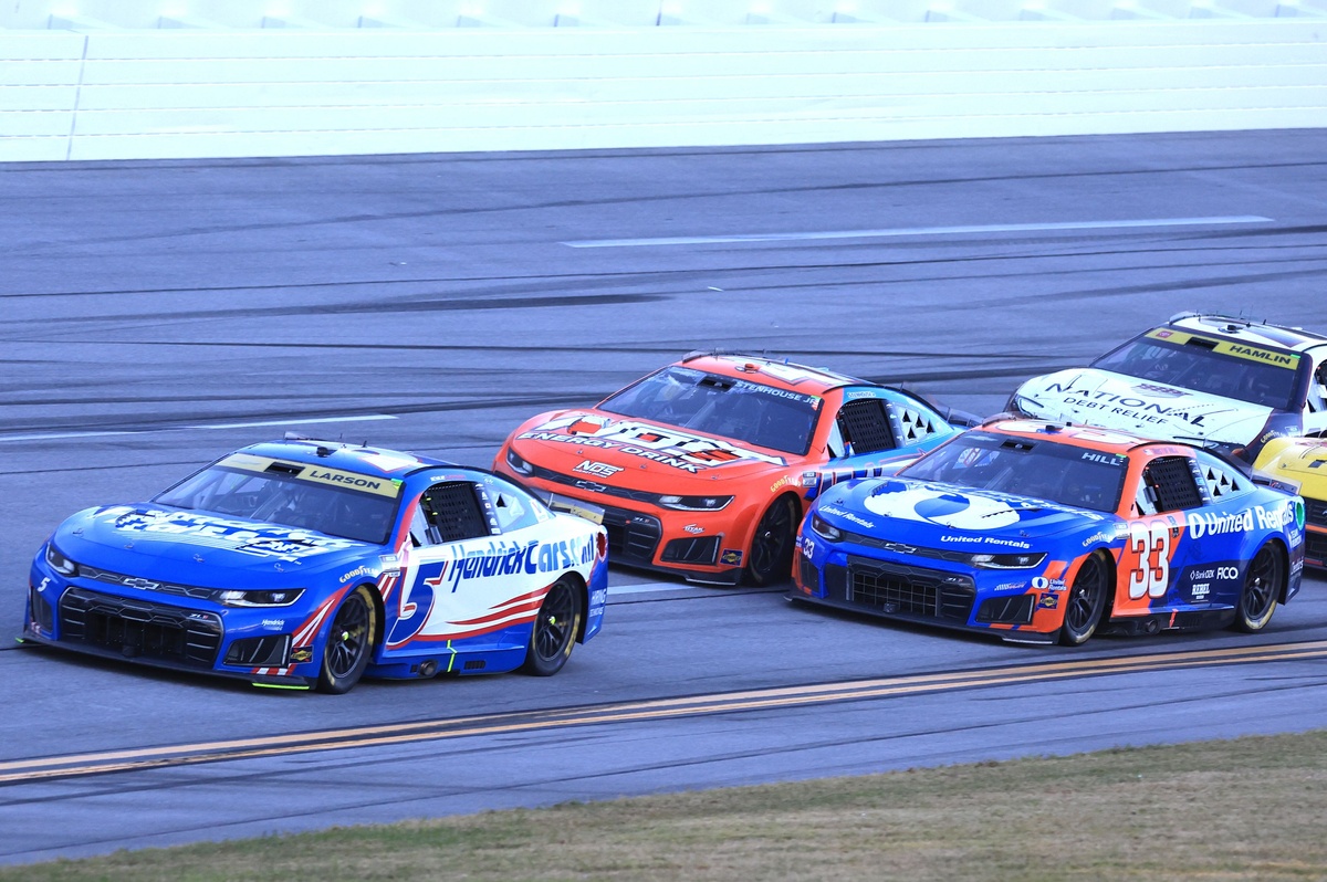 What happened to Austin Hill at the end of Talladega NASCAR Cup race?
